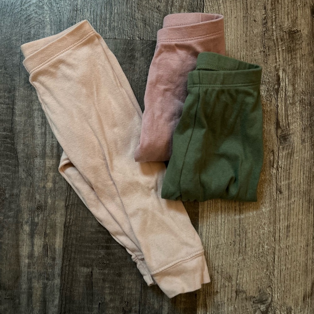Cloud Island Kids Joggers - Pink, Green, and Cream